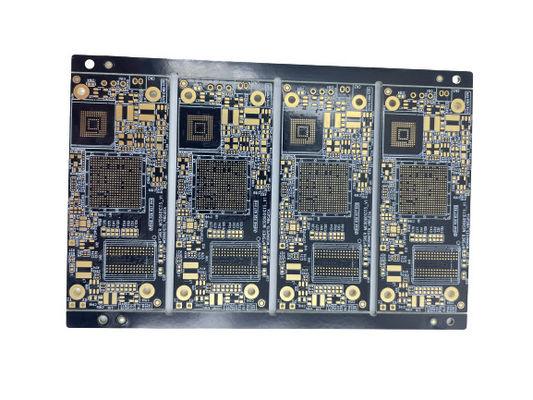 1.6mm Thickness 4mil BGA PCB Board Assembly Black Solder Mask